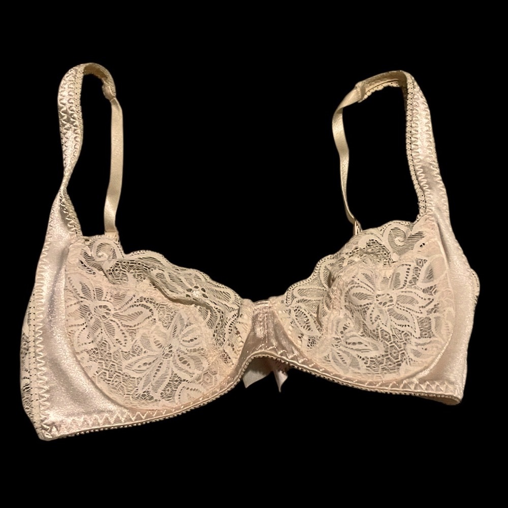 Christian Dior Designer Underwire Lace Bra, Size 34C